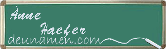 Änne Haefer Visitenkarte